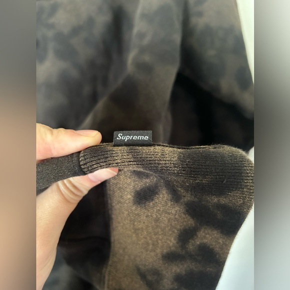 Supreme BLEACHED LACE HOODY BLACK - Picture 10 of 12